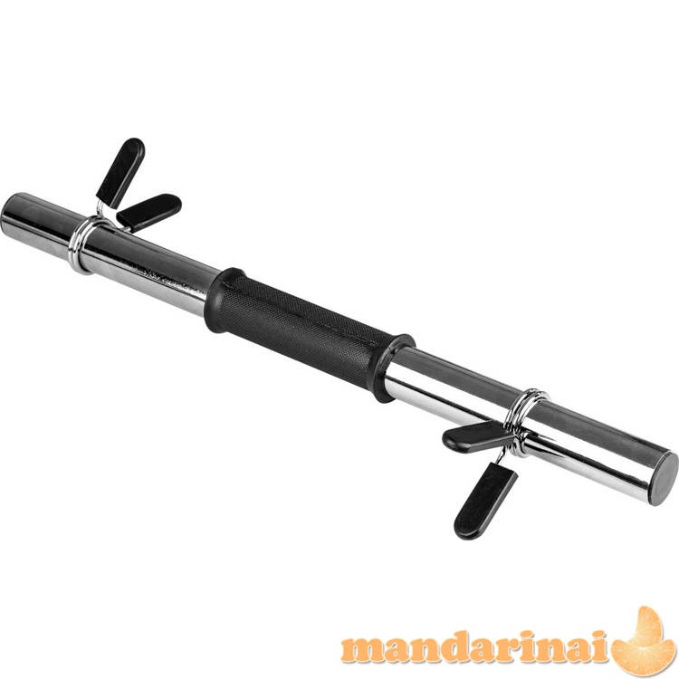 Tu&scaron;čiaviduris hantelio grifas inSPORTline Onepump 45 cm / 30 mm su fiksatoriais, be sriegio