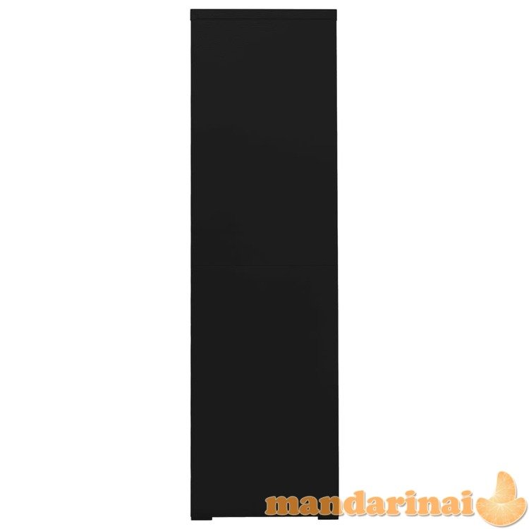Spintelė dokumentams, juodos spalvos, 90x46x164cm, plienas