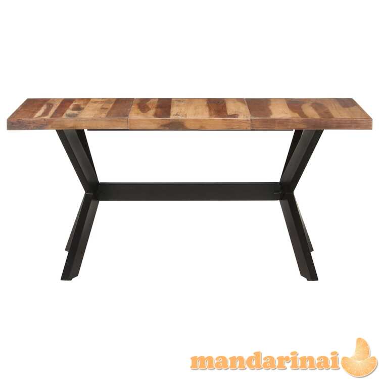 Valgomojo stalas, 160x80x75cm, mediena su dalbergijos apdaila