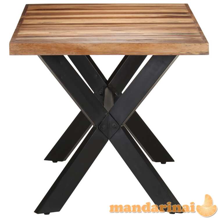 Valgomojo stalas, 160x80x75cm, mediena su dalbergijos apdaila
