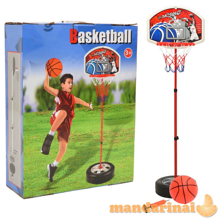Vaikiškas krepšinio rinkinys, 120cm, reguliuojamas