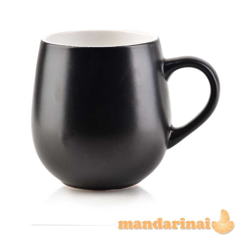 SALLY BARREL BLACK Kubek 500ml          8.5x13.5xh10.5cm