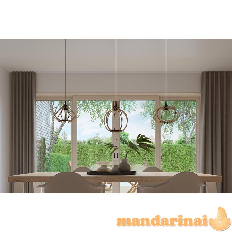 Pakabinama lempa arancia natūrali mediena