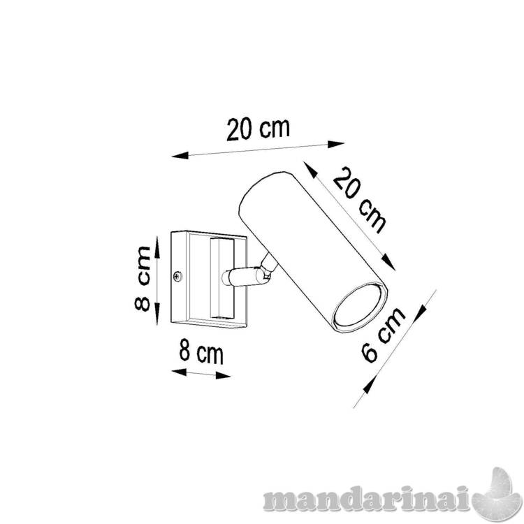 Sienų lempų valdymas balta