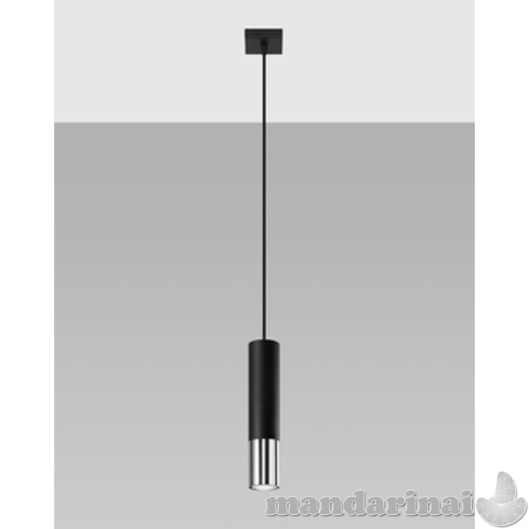 Pakabinama lemputė loopez 1 juoda/chromu