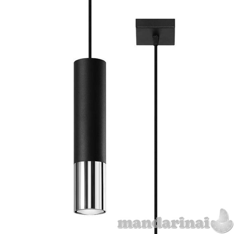 Pakabinama lemputė loopez 1 juoda/chromu