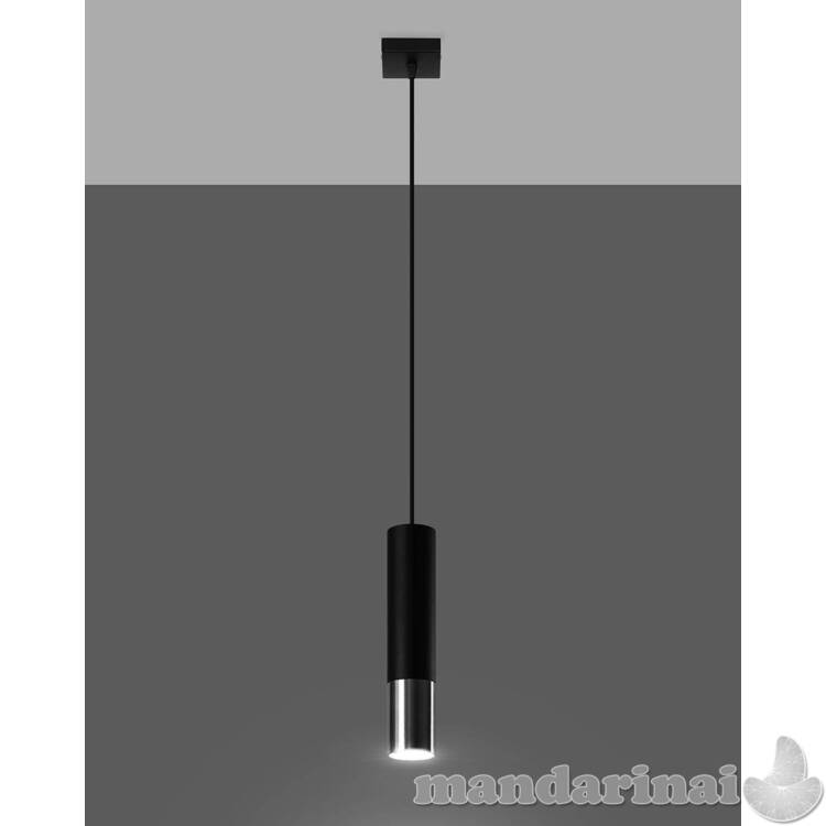 Pakabinama lemputė loopez 1 juoda/chromu