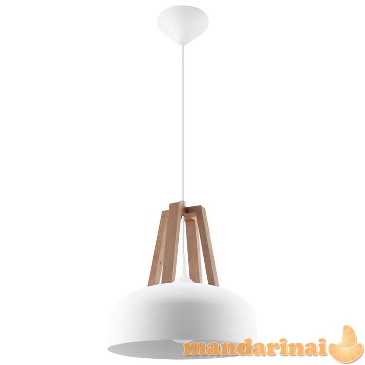 Pakabinama lemputė kasko balta/natūrali mediena