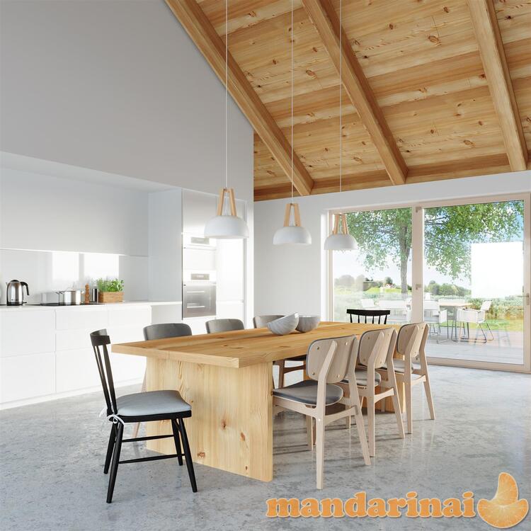 Pakabinama lemputė kasko balta/natūrali mediena