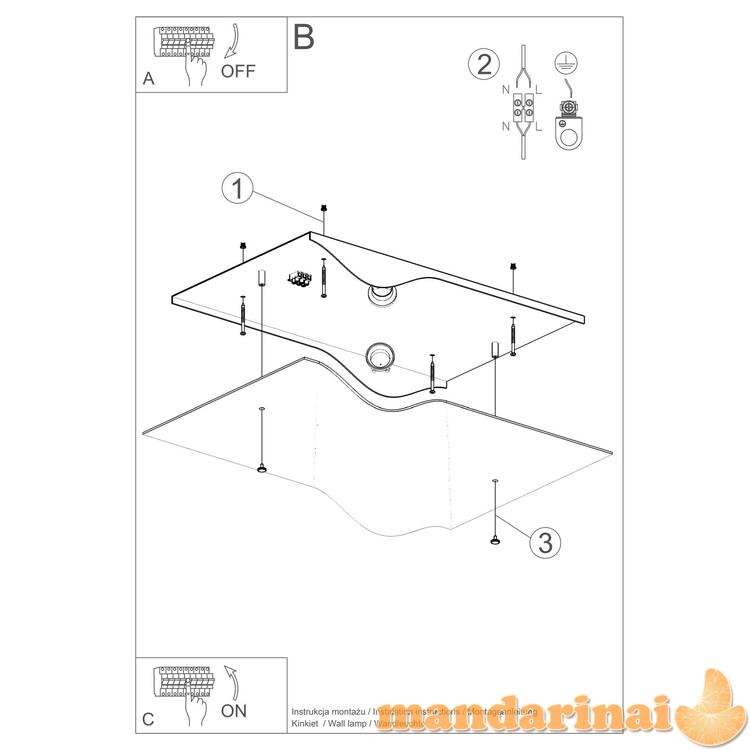Lubinis šviestuvas burbulas 4
