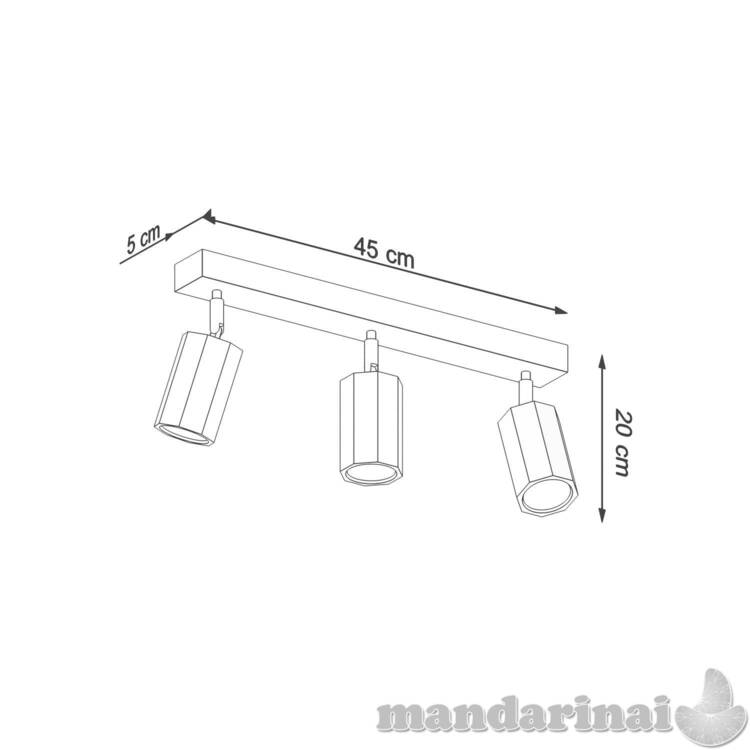 Lubinis šviestuvas zeke 3 ąžuolas 3