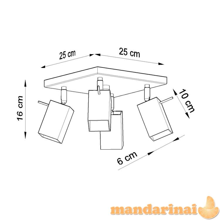 Lubinis šviestuvas MERIDA 4 juoda 3