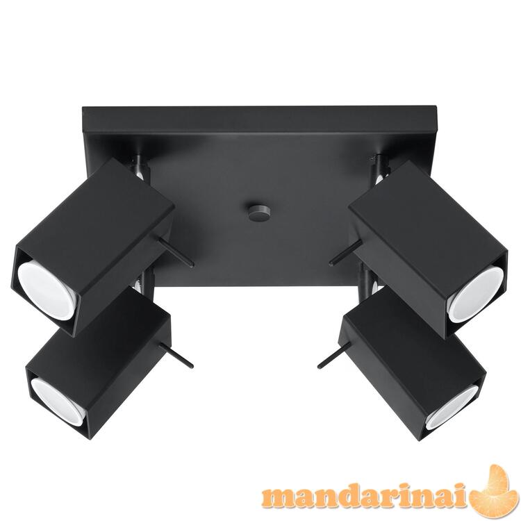 Lubinis šviestuvas MERIDA 4 juoda 2