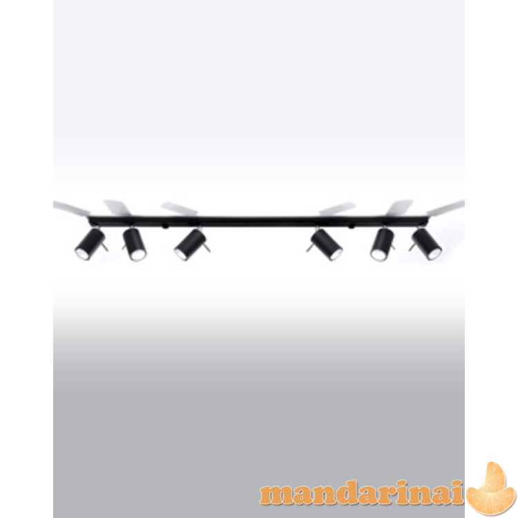 Šviestuvas žiedas 6L juodas 8