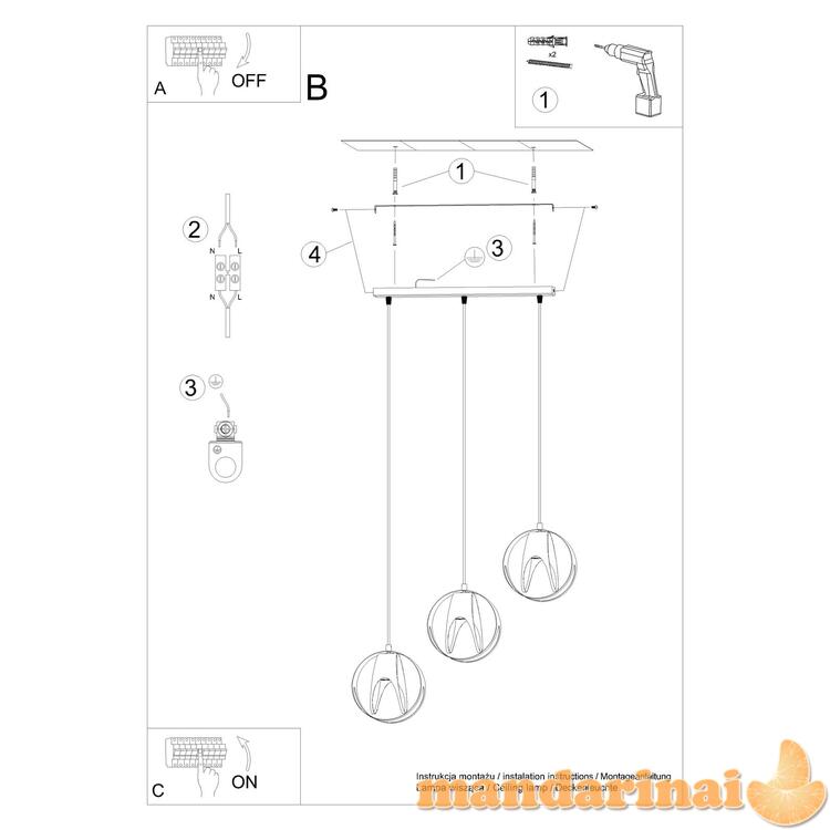 Pakabinama lempa tulos 3L juoda