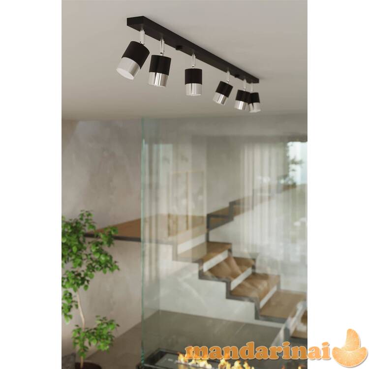 6 juodos/chromo Nero Lubinis šviestuvas 7