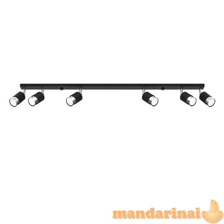 6 juodos/chromo Nero Lubinis šviestuvas 2