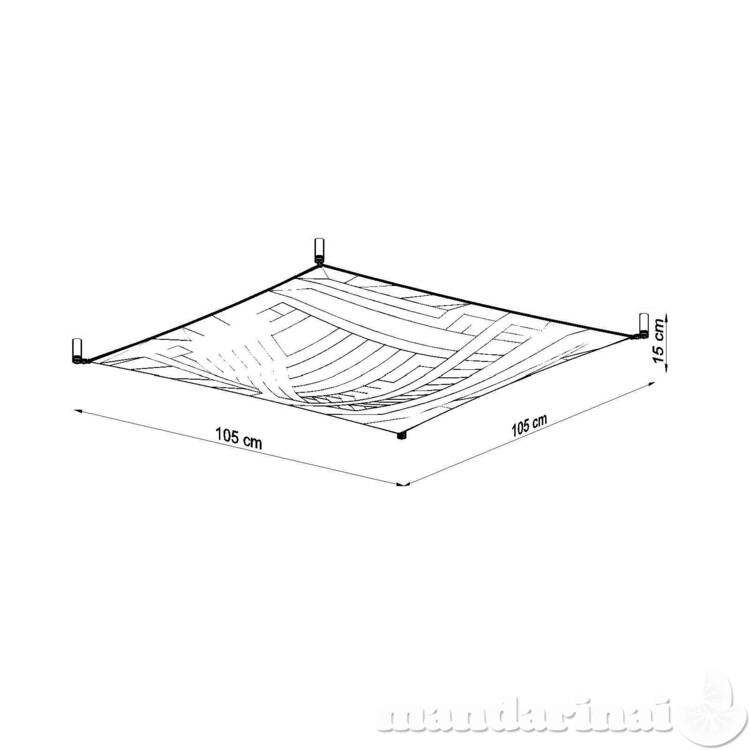 Lubinis šviestuvas luna 2 balta