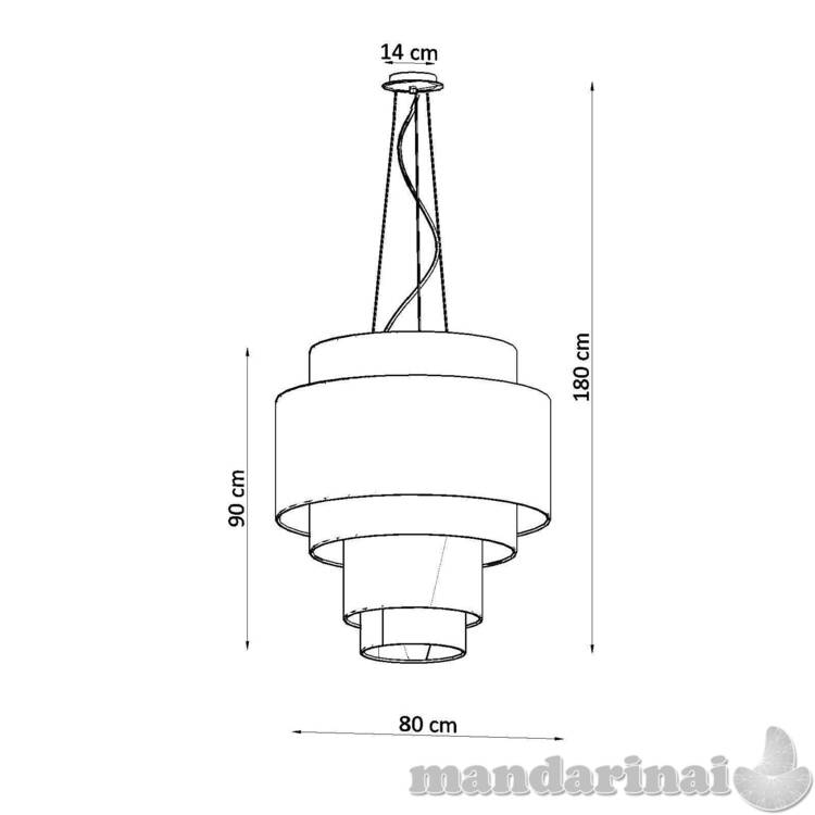 Liustra refleksija 80 balta