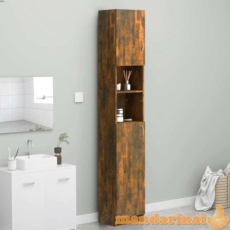 Vonios spintelė, dūminio ąžuolo, 32x25,5x190cm, mediena