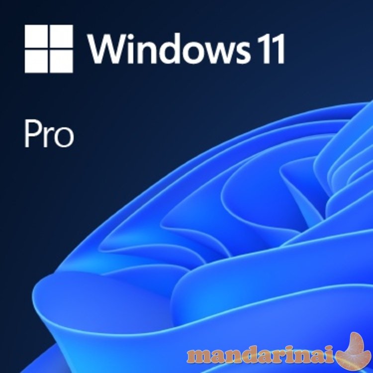 Sistema Microsoft Windows 11 Pro 64-Bit DVD OEM English International (EN) Operacinė