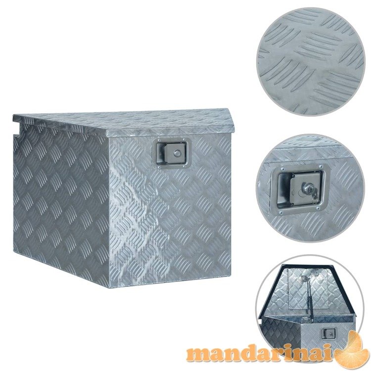 Aliuminio dėžė, sidabrinės spalvos, 737/381x410x460 mm