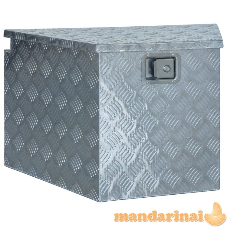 Aliuminio dėžė, sidabrinės spalvos, 737/381x410x460 mm