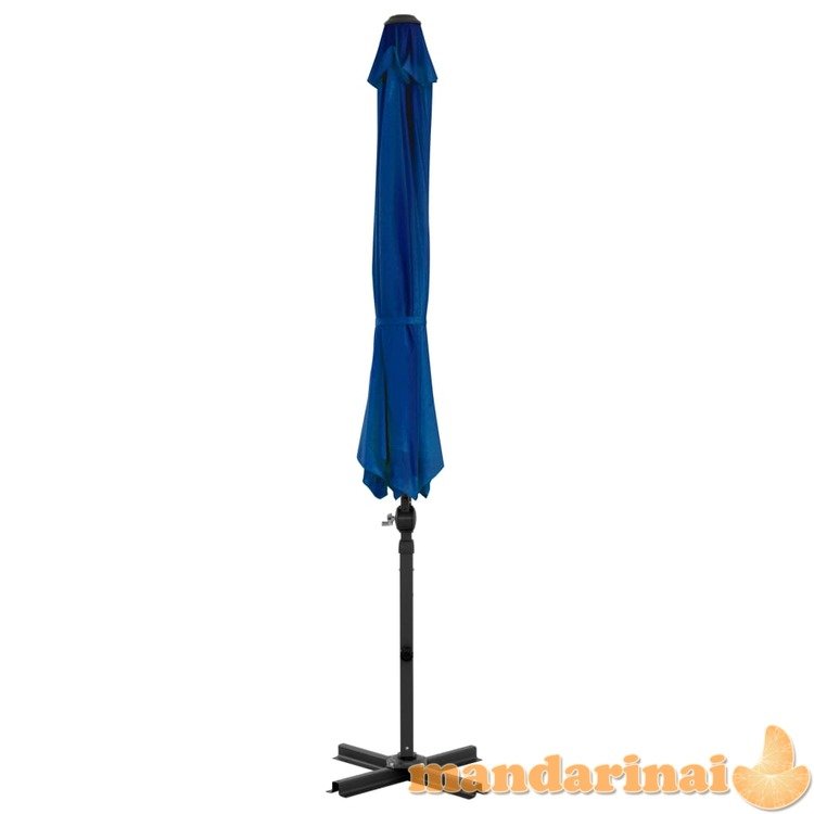 Gembinis skėtis su aliuminiu stulpu, tamsiai mėlynas, 300cm