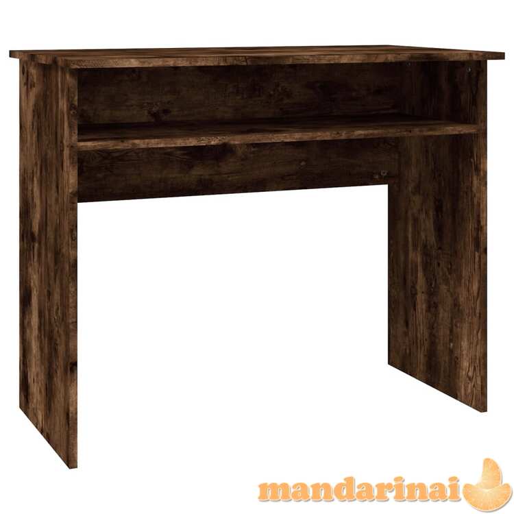 Rašomasis stalas, dūminio ąžuolo, 90x50x74cm, apdirbta mediena
