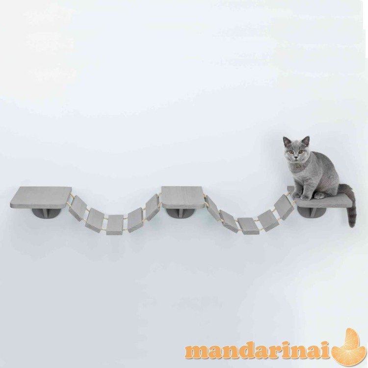 Trixie prie sienos montuojamas tiltelis katėms, taupe sp., 150x30cm