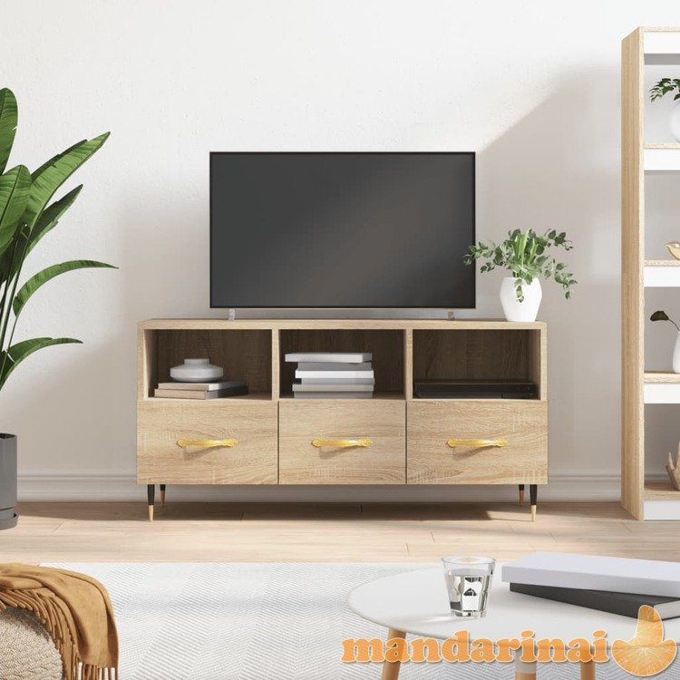 Televizoriaus spintelė, ąžuolo, 102x36x50cm, apdirbta mediena
