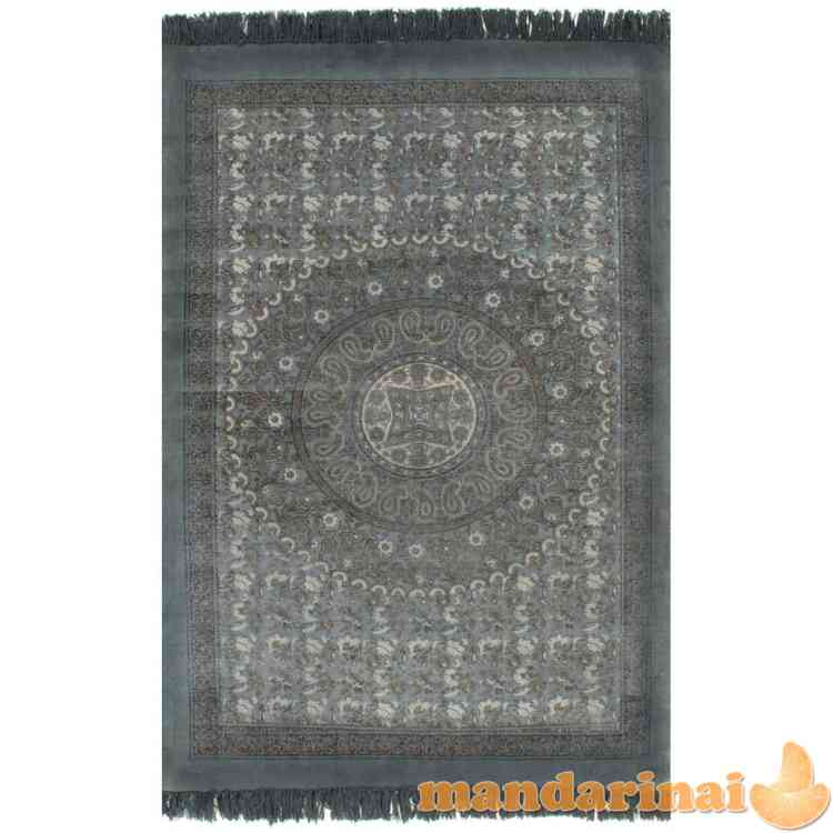 Kilimas kilim, pilkos spalvos, 120x180 cm, medvilnė, su rašt.