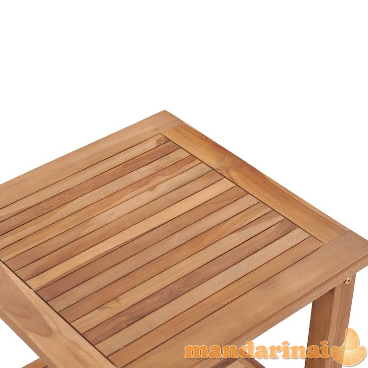 Kavos staliukas, 45x45x45cm, tikmedžio medienos masyvas