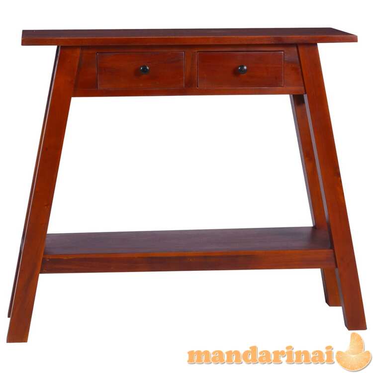 Konsolinis staliukas, rudas, 90x30x75cm, raudonmedžio masyvas