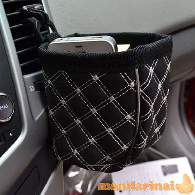 Prie automobilio grotelių tvirtinamas telefono laikiklis