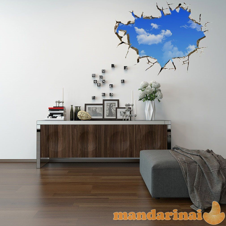 3D lipdukas interjerui „Vaizdas į dangų“