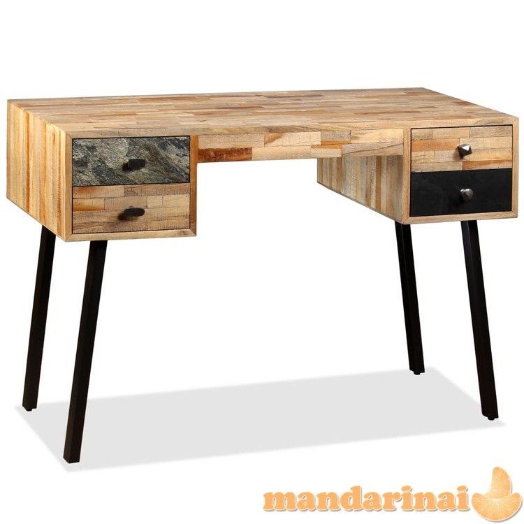 Rašomasis stalas, perdirbta mediena, 110x50x76cm