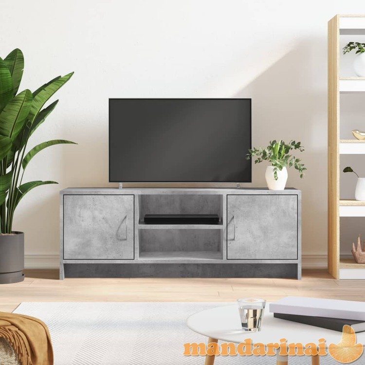 Televizoriaus spintelė, betono pilka, 102x30x37,5cm, mediena