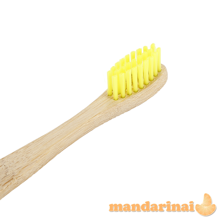 Dantų šepetėliai vaikams iš natūralaus bambuko