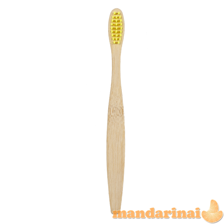 Dantų šepetėliai vaikams iš natūralaus bambuko