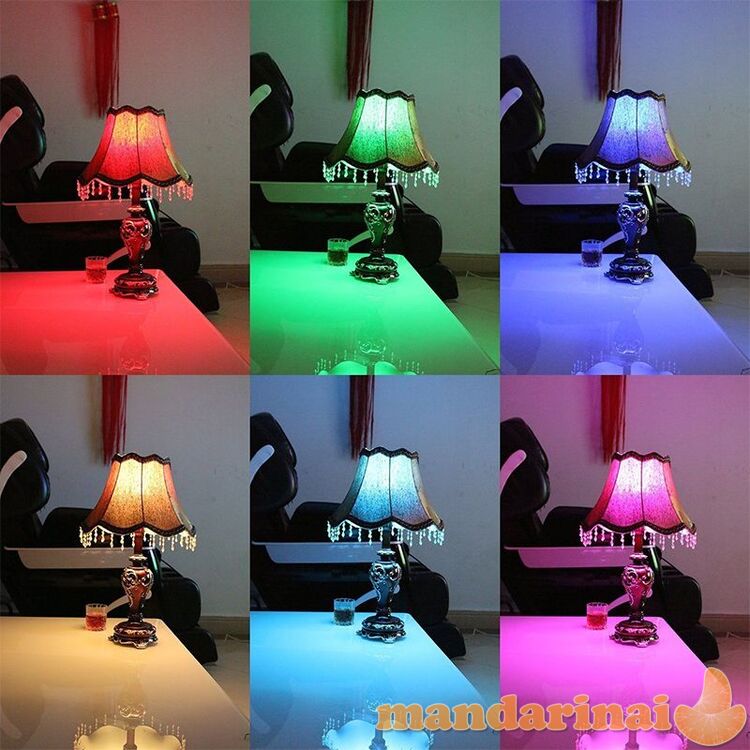 Spalvota 3W RGB Led lemputė su valdymo pulteliu