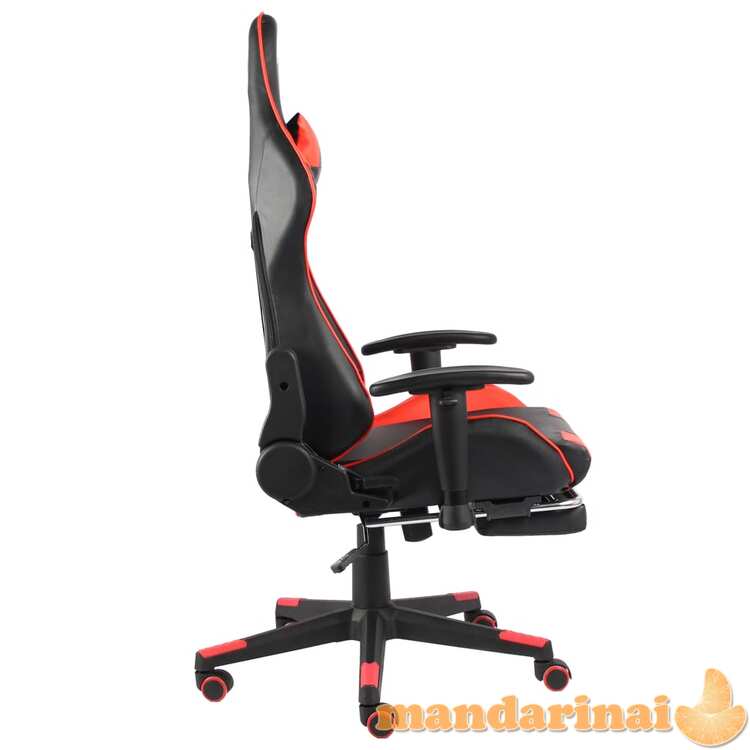 Pasukama žaidimų kėdė su pakoja, raudonos spalvos, pvc