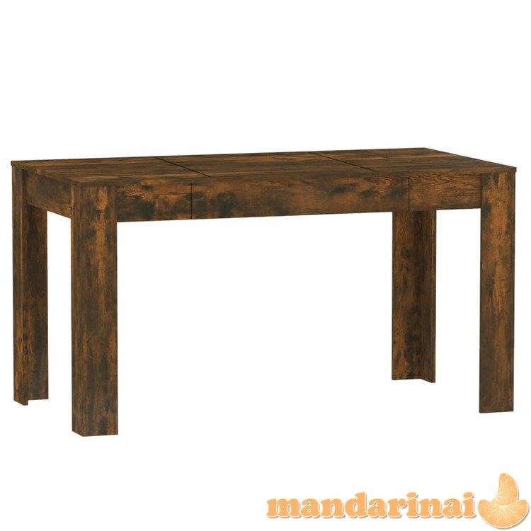 Valgomojo stalas, dūminio ąžuolo, 140x74,5x76cm, mediena