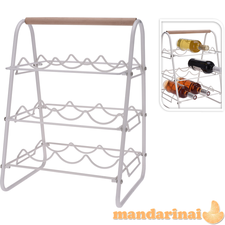 Vyno lentyna 9 buteliams 33x29x46cm