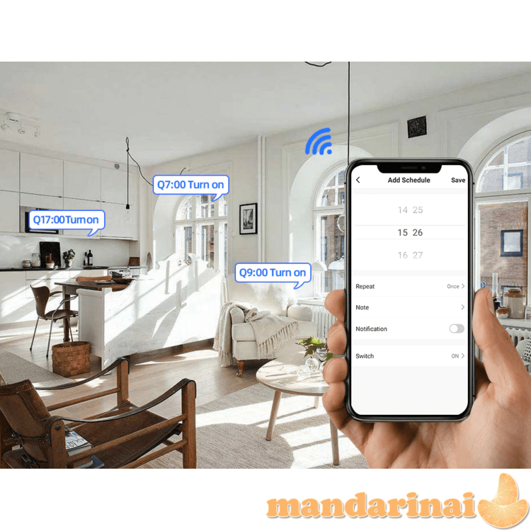 Išmanių namų WIFI prietaisų valdiklis 6