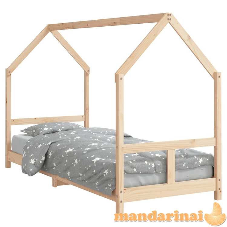 Vaikiškos lovos rėmas, 80x200cm, pušies medienos masyvas