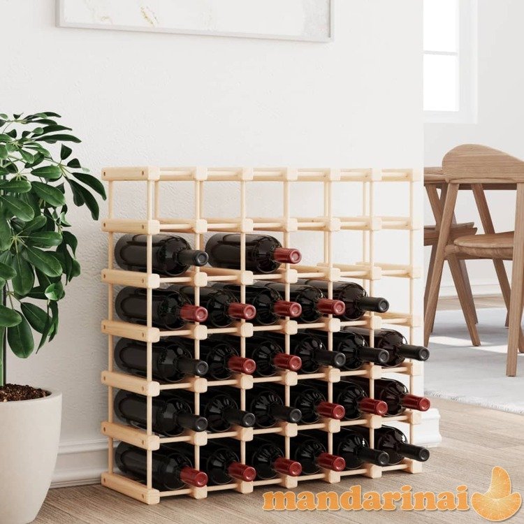Vyno laikiklis 42 buteliams, 68,5x23x68,5cm, pušies masyvas
