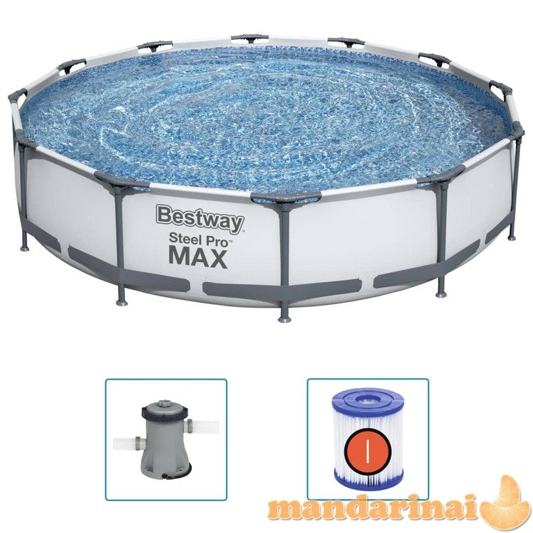 Bestway steel pro max baseino rinkinys, 366x76cm