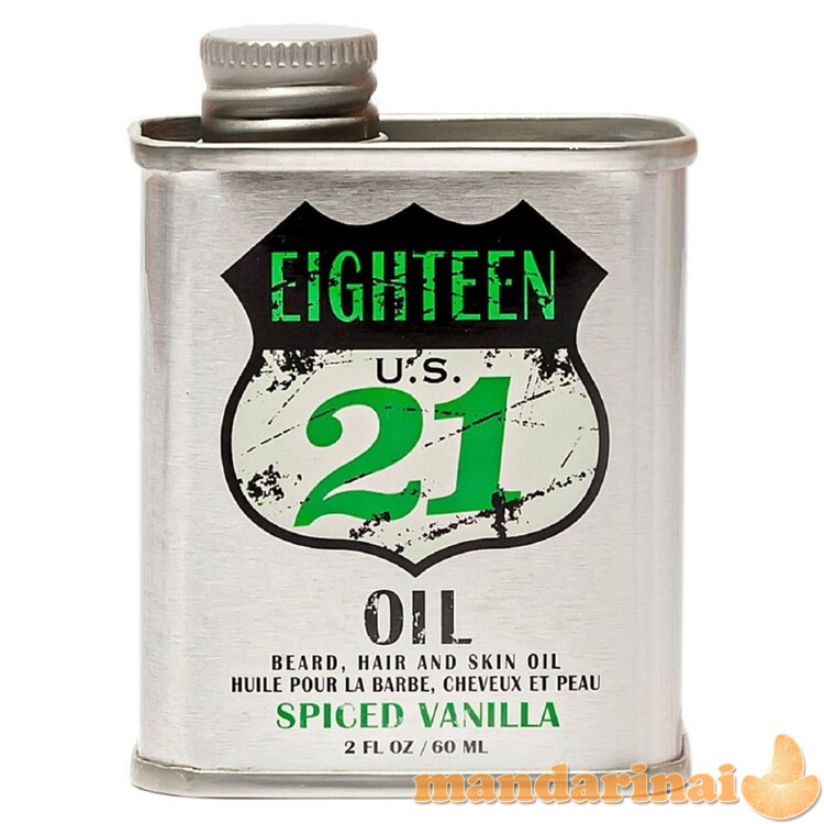 Aliejus barzdai, plaukams ir odai Spiced Vanilla, 60 ml 