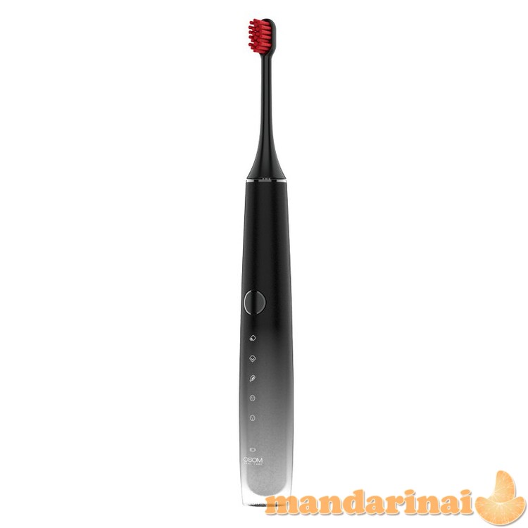 Įkraunamas, elektrinis, garsinis dantų šepetėlis, juodas 